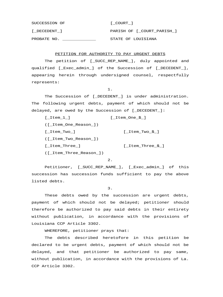 Petition Authority  Form