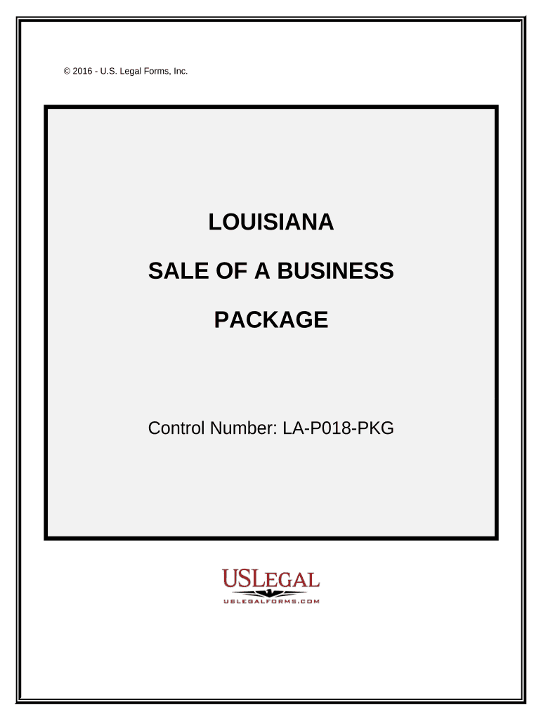 Sale of a Business Package Louisiana  Form