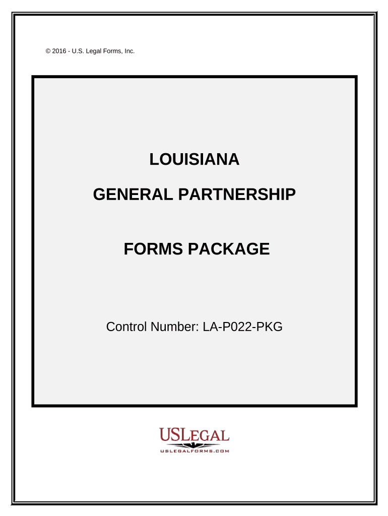 General Partnership Package Louisiana  Form