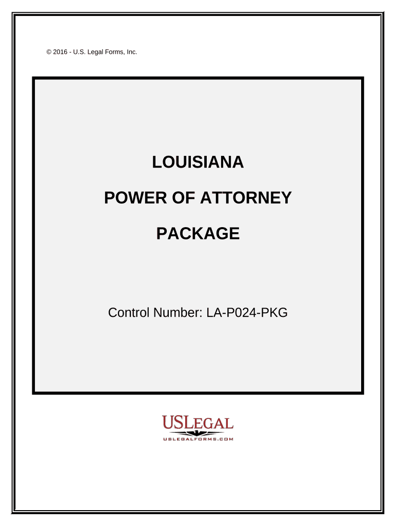 Power of Attorney Forms Package Louisiana