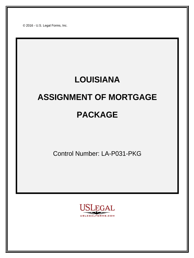 Assignment of Mortgage Package Louisiana  Form