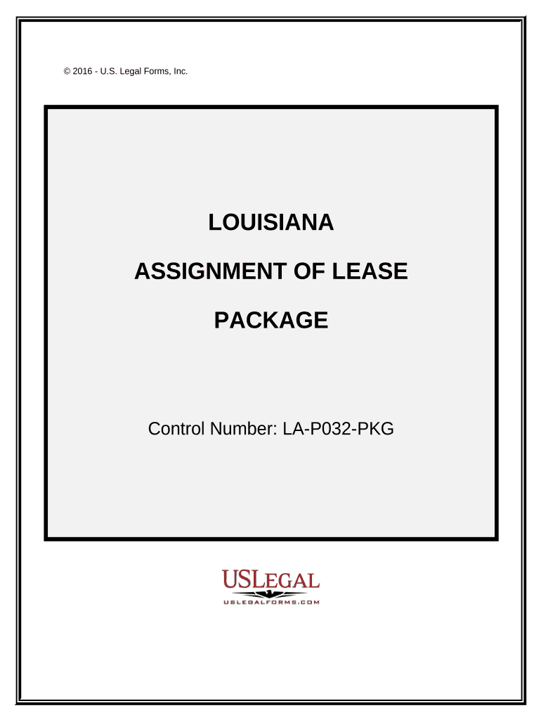 Assignment of Lease Package Louisiana  Form