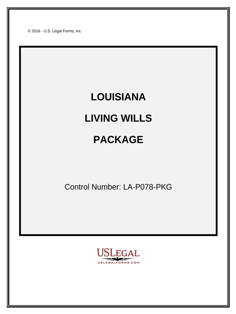Living Wills and Health Care Package Louisiana  Form