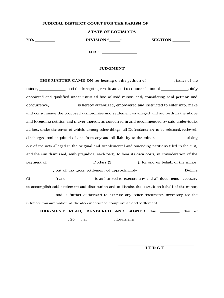 judgment-louisiana-form-fill-out-and-sign-printable-pdf-template