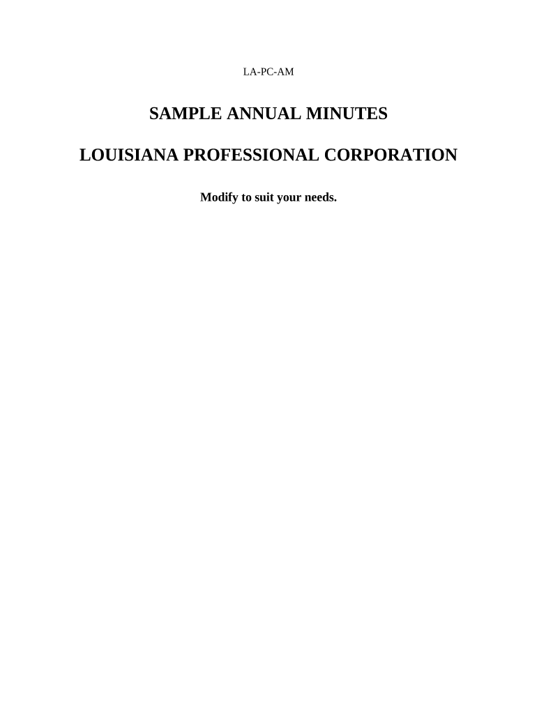 Louisiana Annual Corporation  Form