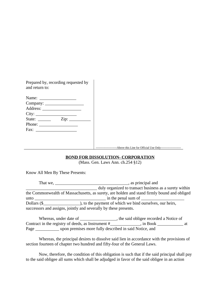 Ma Llc Company  Form