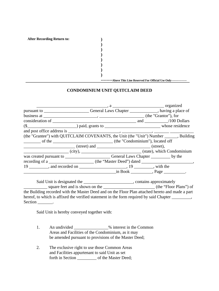 Condominium  Form