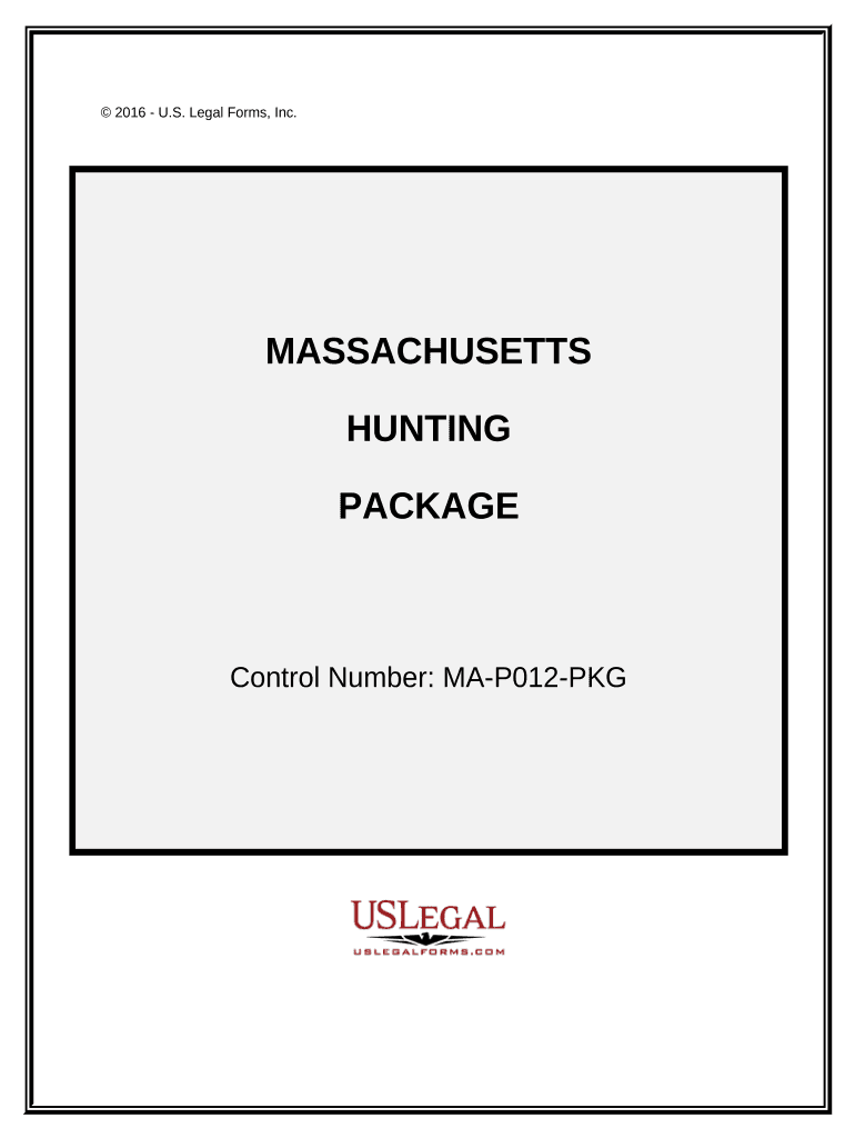 Hunting Forms Package Massachusetts