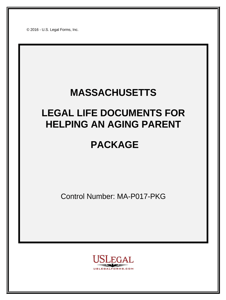 Aging Parent Package Massachusetts  Form