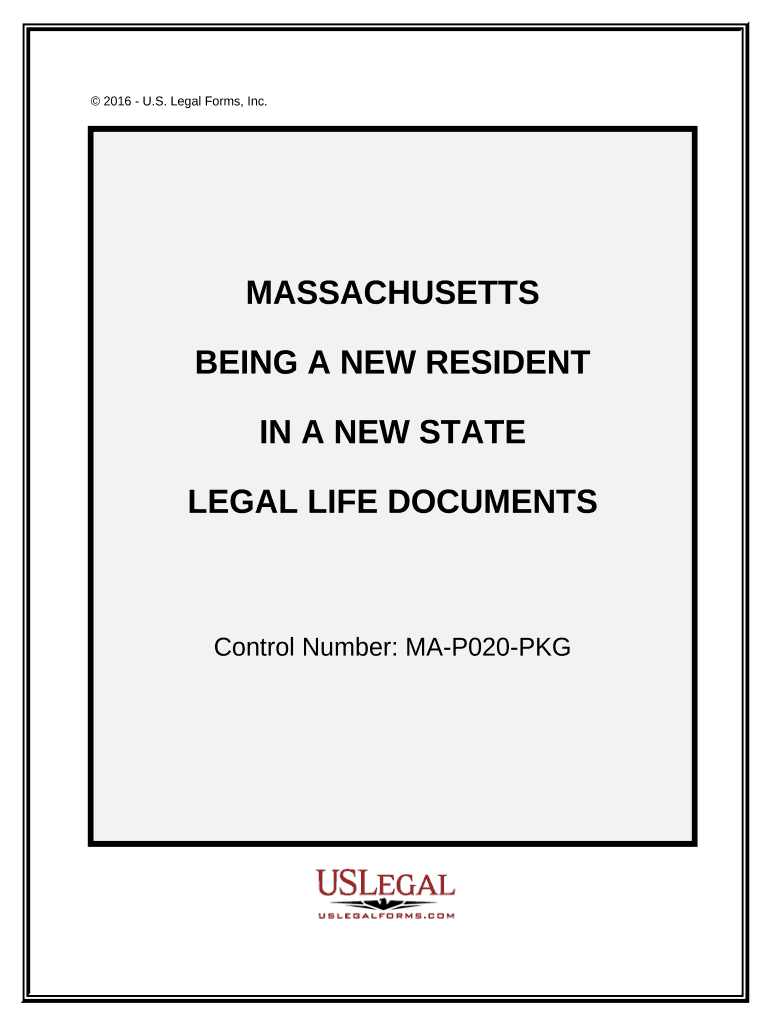 New State Resident Package Massachusetts  Form