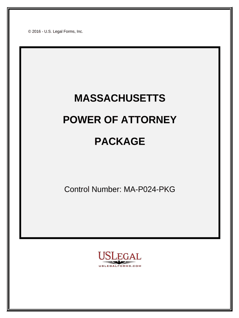 Power of Attorney Forms Package Massachusetts