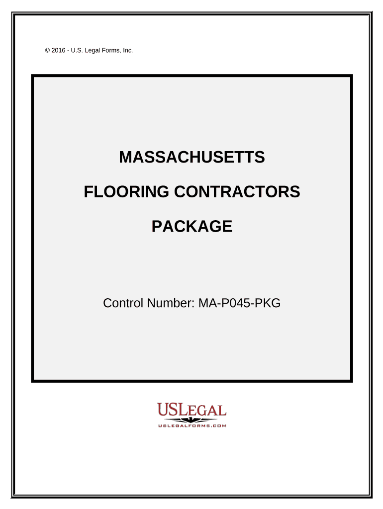Flooring Contractor Package Massachusetts  Form