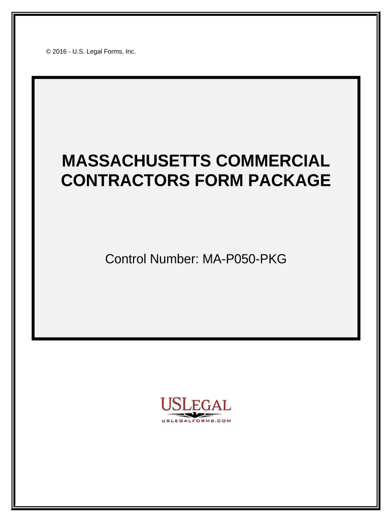 Commercial Contractor Package Massachusetts  Form