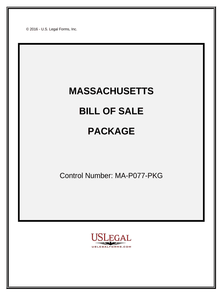 Massachusetts Bill Sale  Form