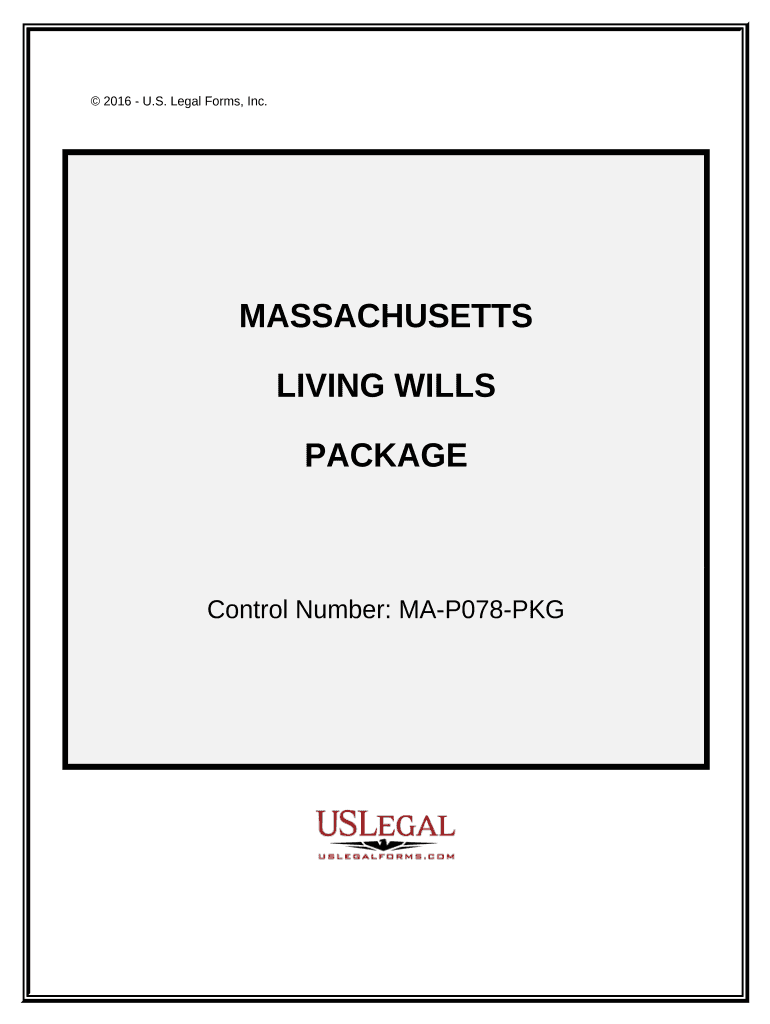 Living Wills and Health Care Package Massachusetts  Form