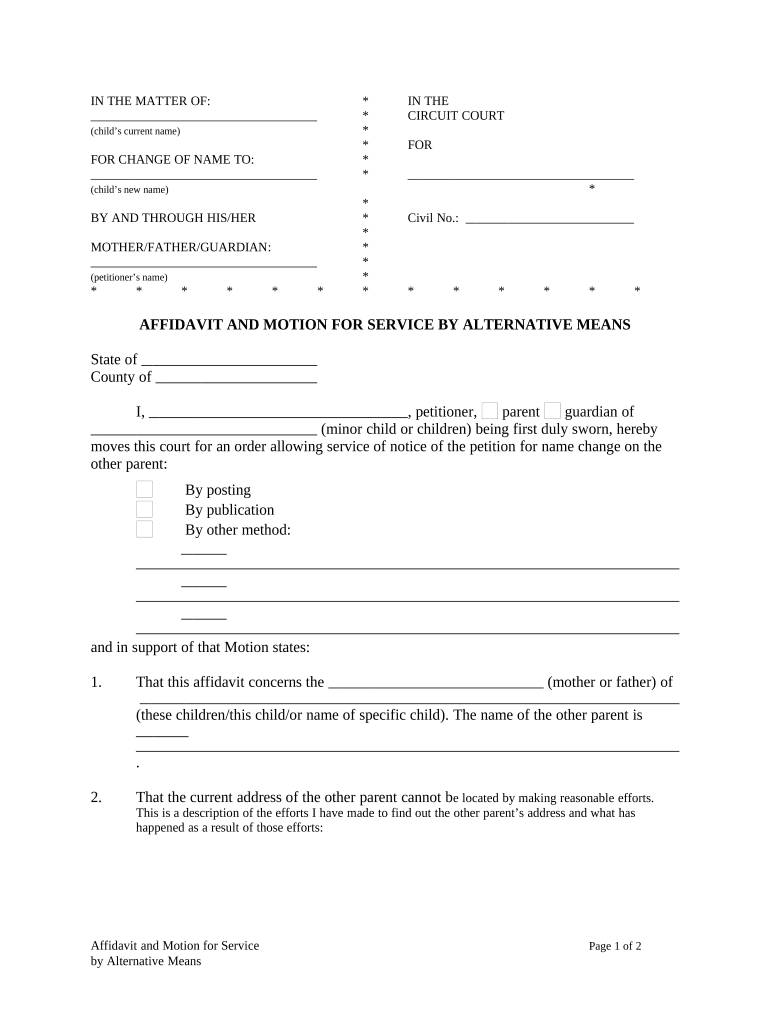 Md Change File  Form