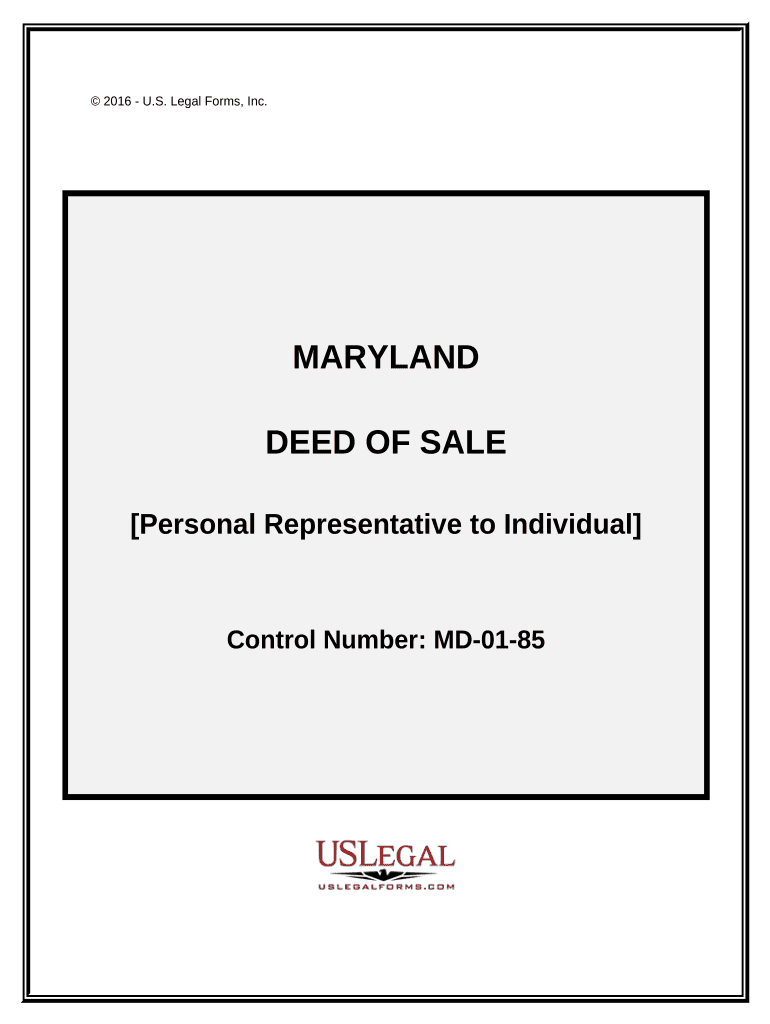 Maryland Sale  Form