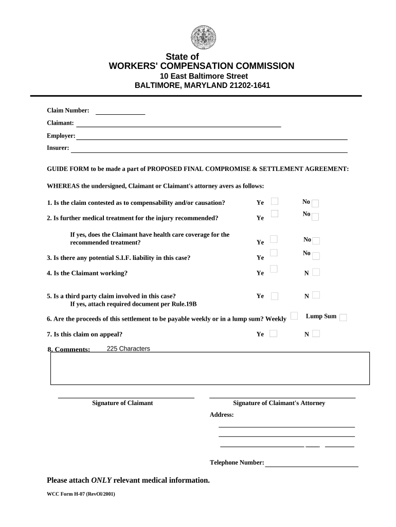 Final Settlement Agreement  Form