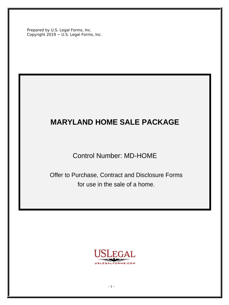 Real Estate Home Sales Package with Offer to Purchase, Contract of Sale, Disclosure Statements and More for Residential House Ma  Form