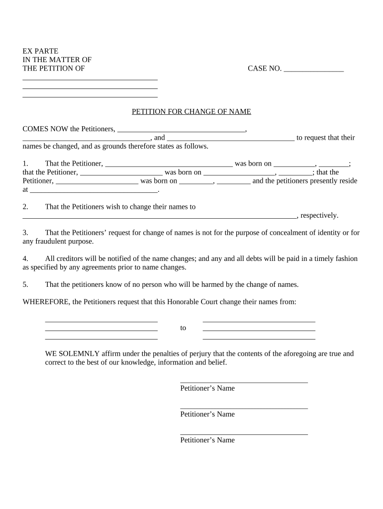 Maryland Change Name  Form