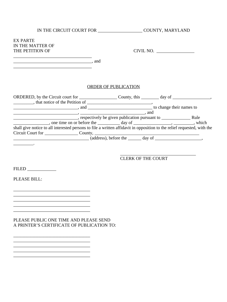 Publication Name Change  Form