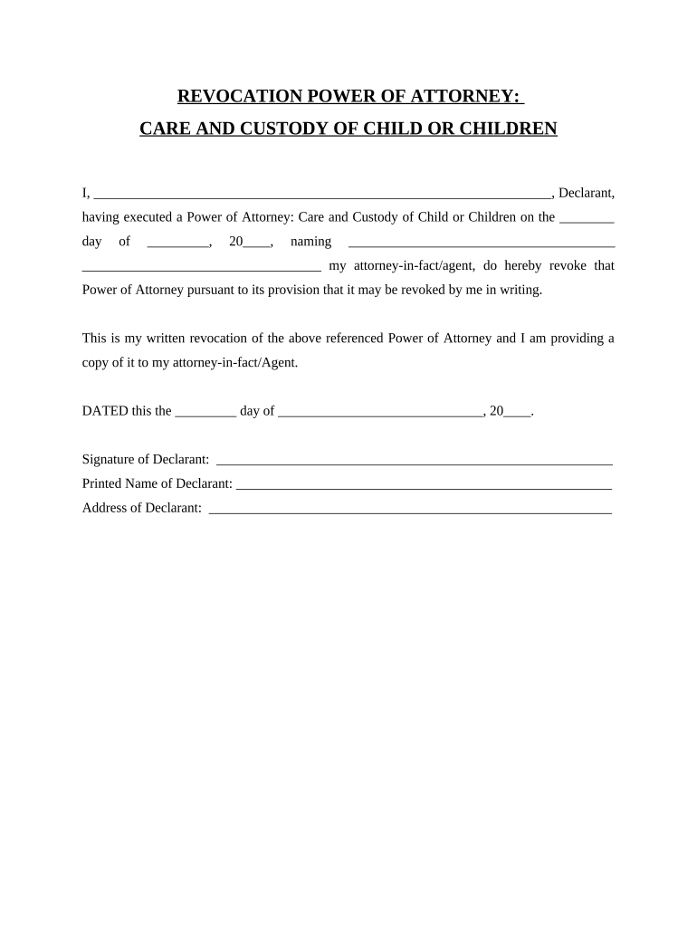 Maryland Revocation  Form