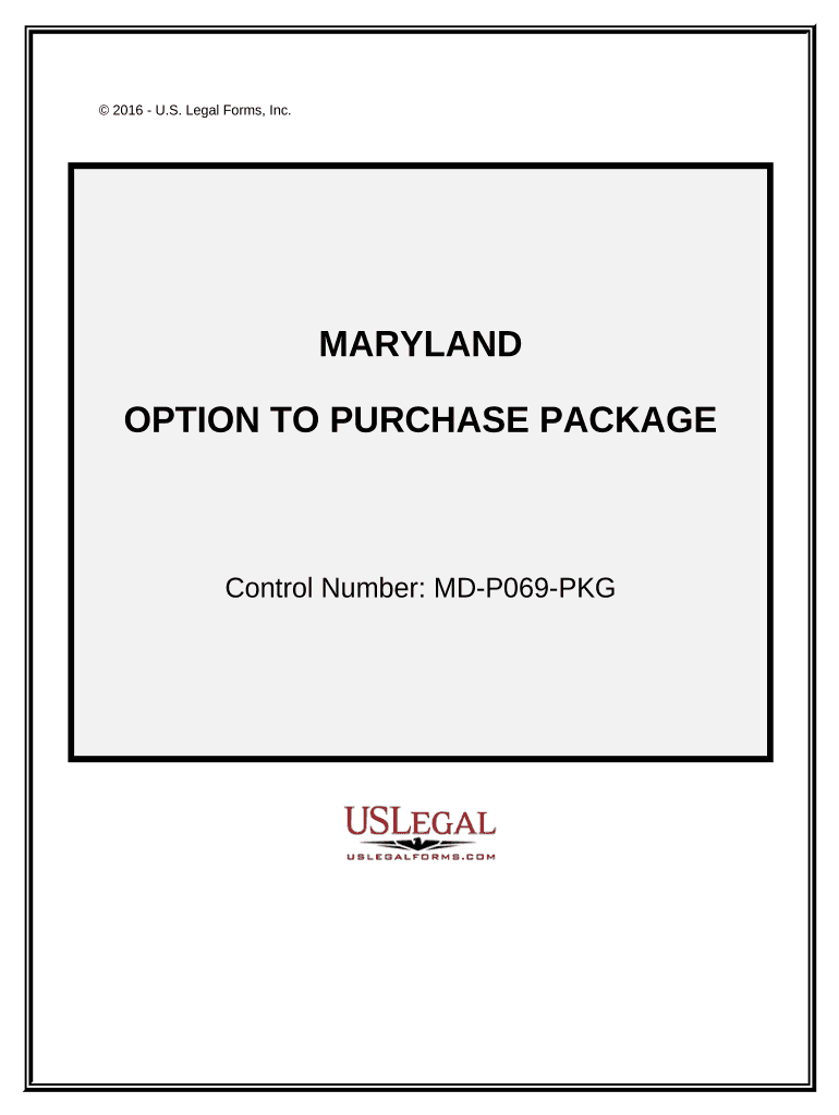 Maryland Option  Form