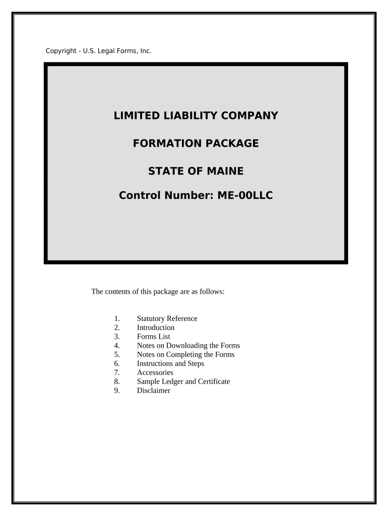 Maine Limited  Form