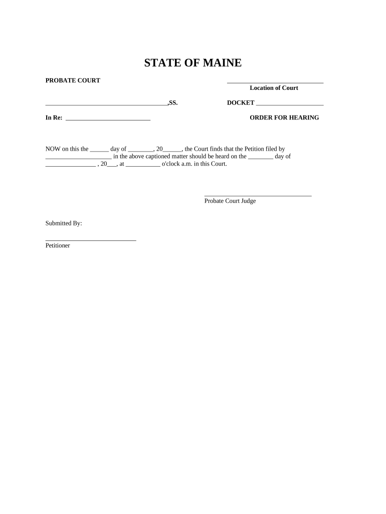 Maine Name Change  Form