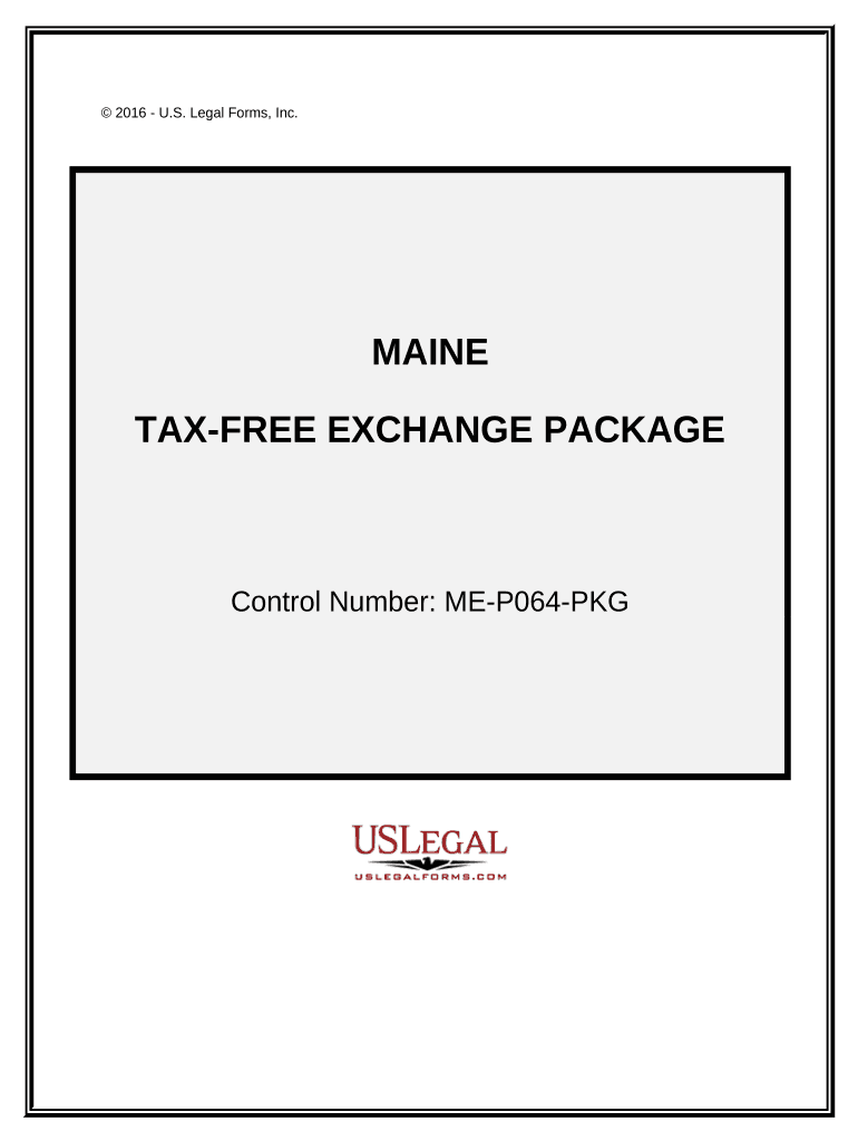 Tax Exchange Package Maine  Form