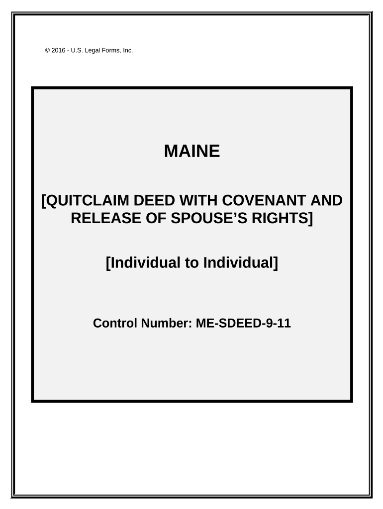Quitclaim with Covenant  Form