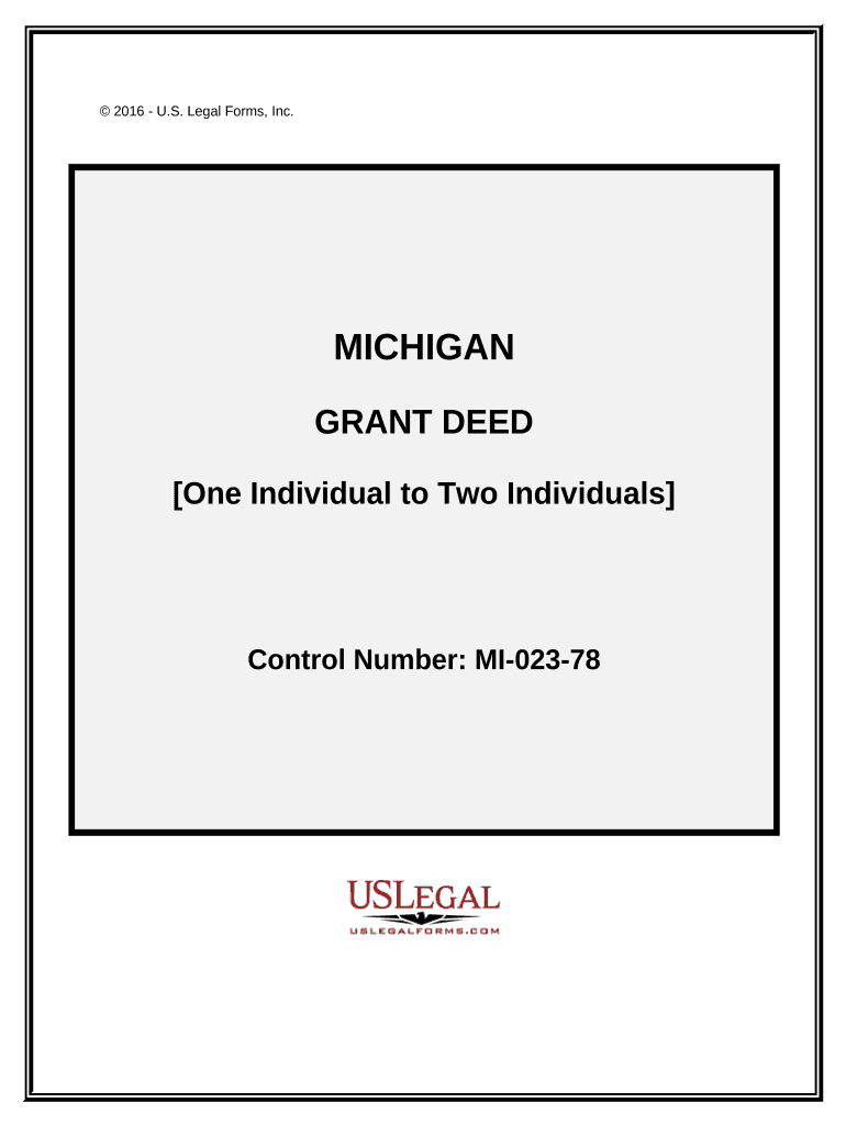 Michigan Grant Deed  Form