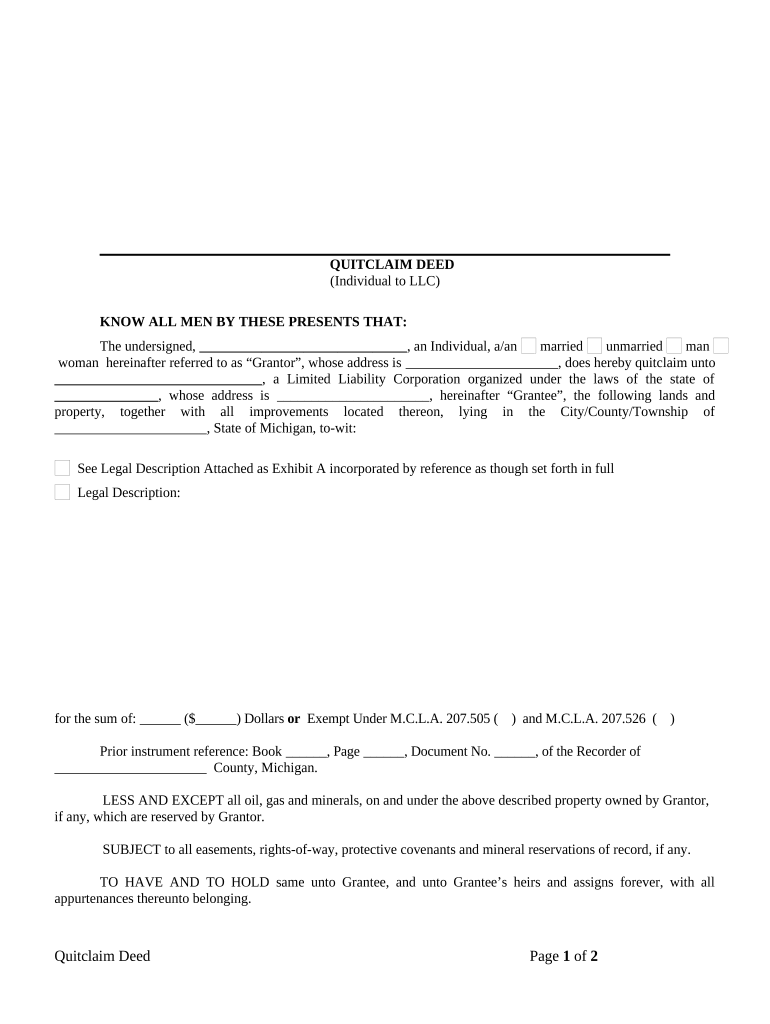 Mi Llc Company  Form