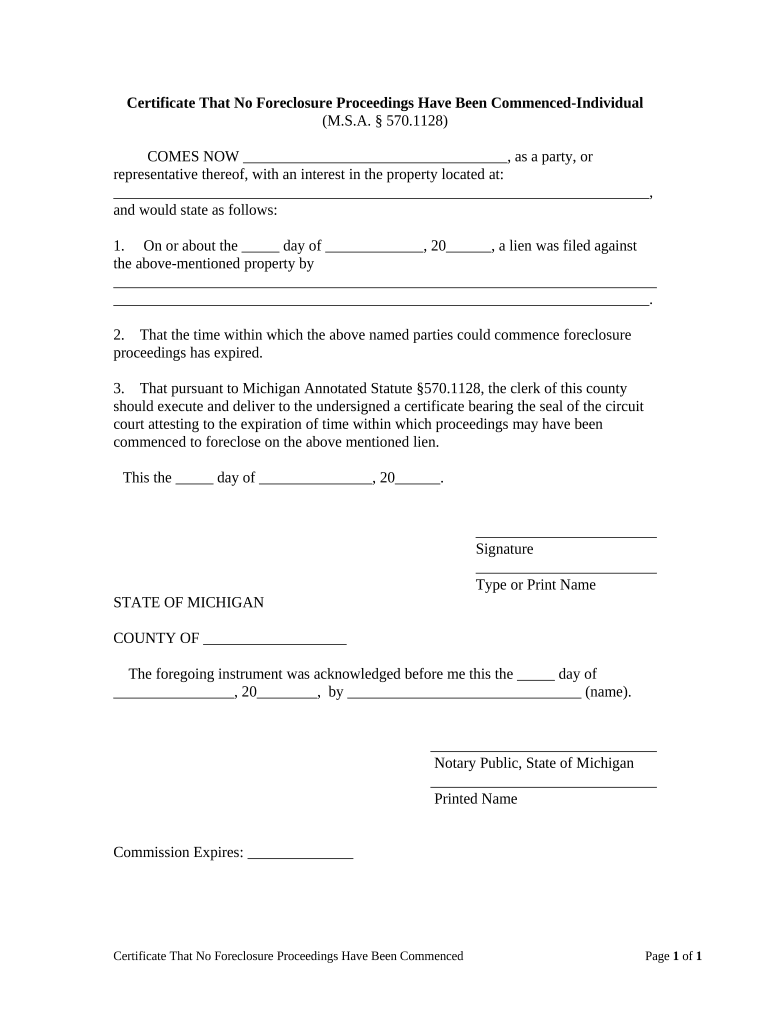 Mi Certificate Form