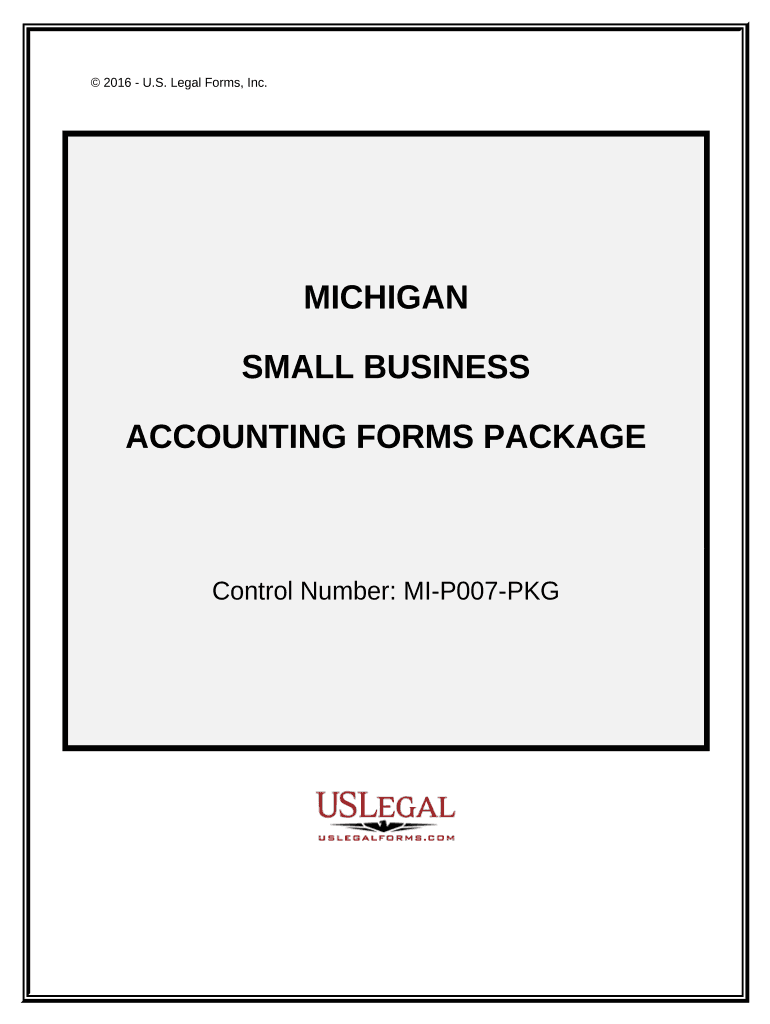 Small Business Accounting Package Michigan  Form