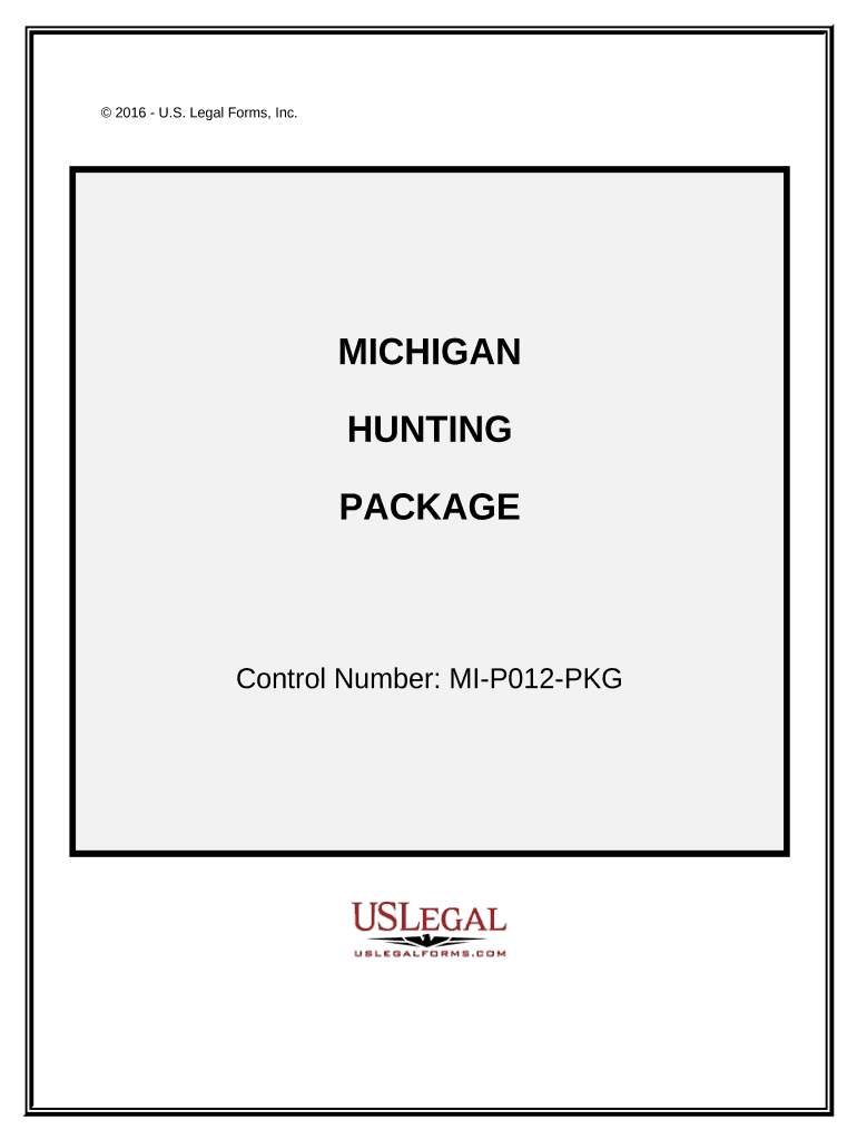 Hunting Forms Package Michigan
