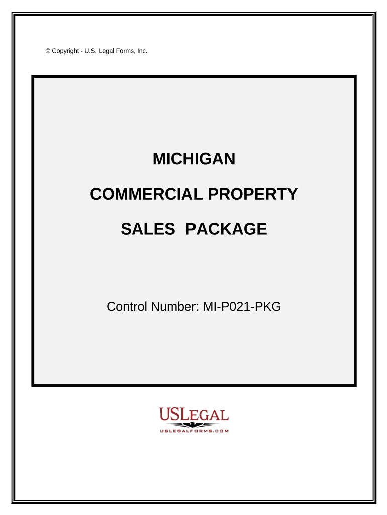 Commercial Property Sales Package Michigan  Form