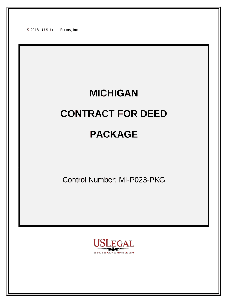 Contract for Deed Package Michigan  Form