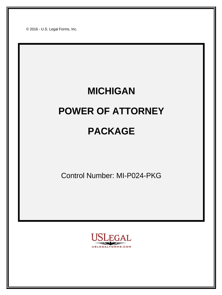 Power of Attorney Forms Package Michigan