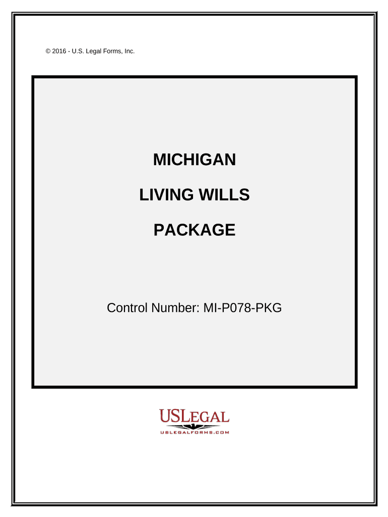 Living Wills and Health Care Package Michigan  Form