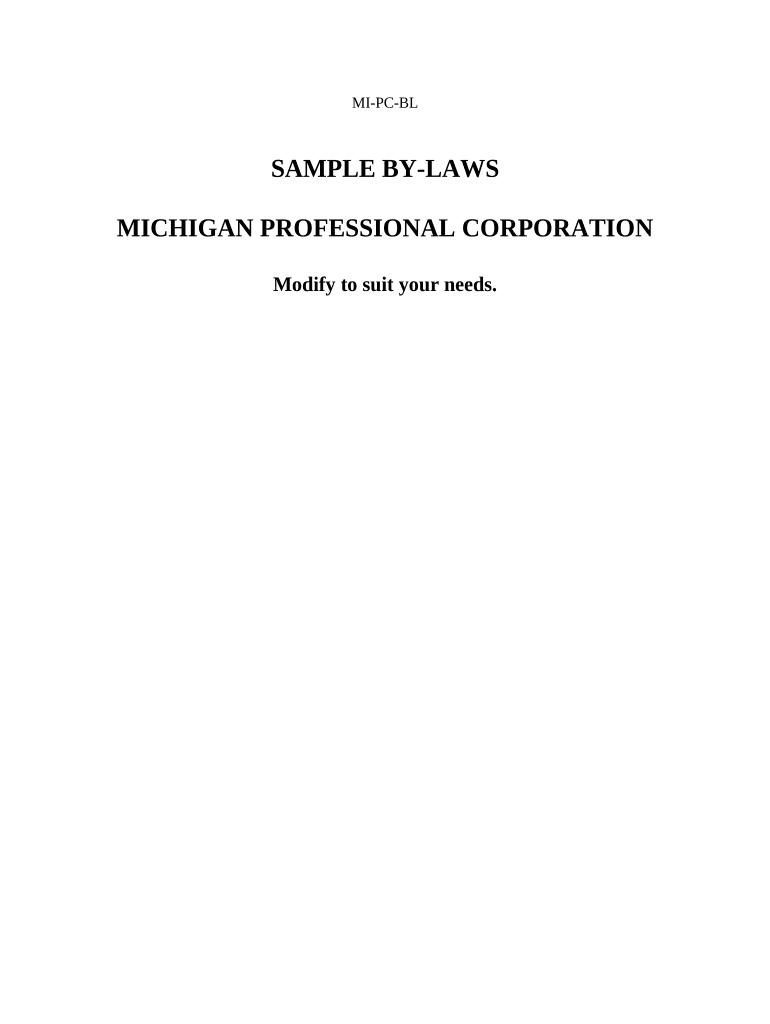 Michigan a Corporation  Form