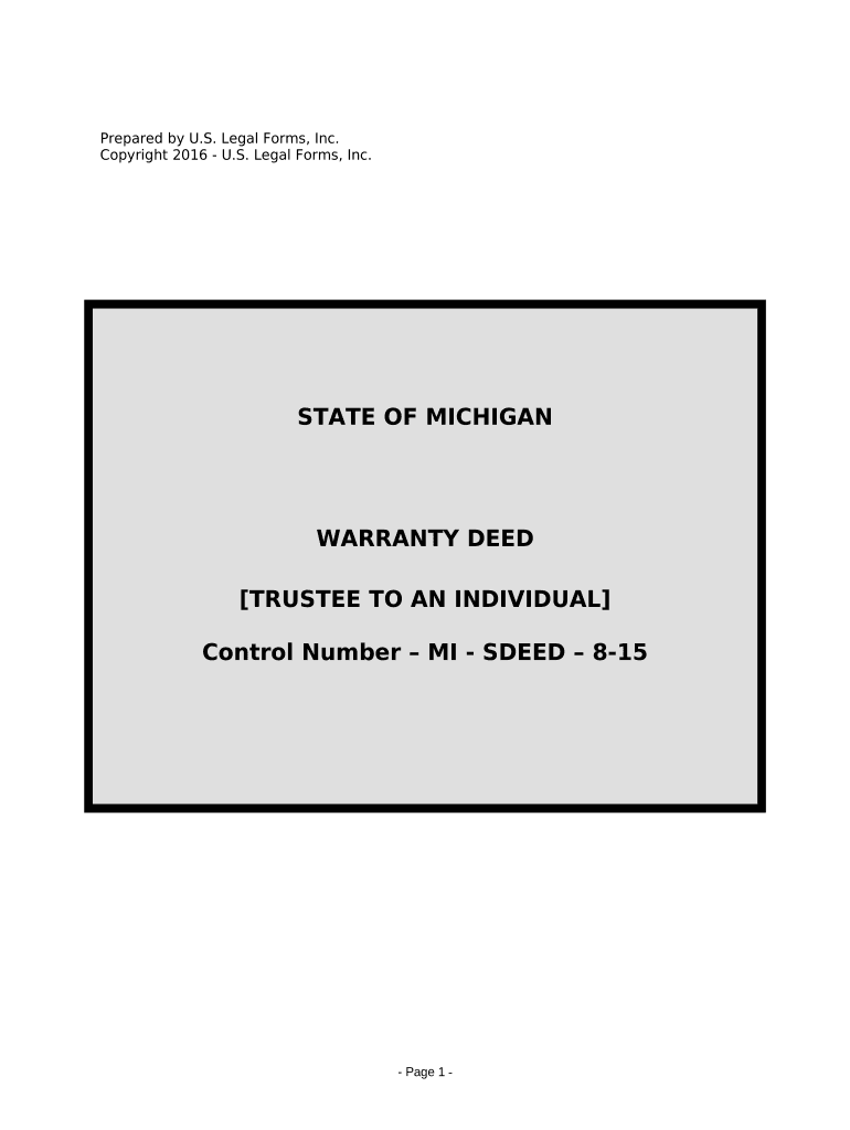 Michigan Trustee  Form