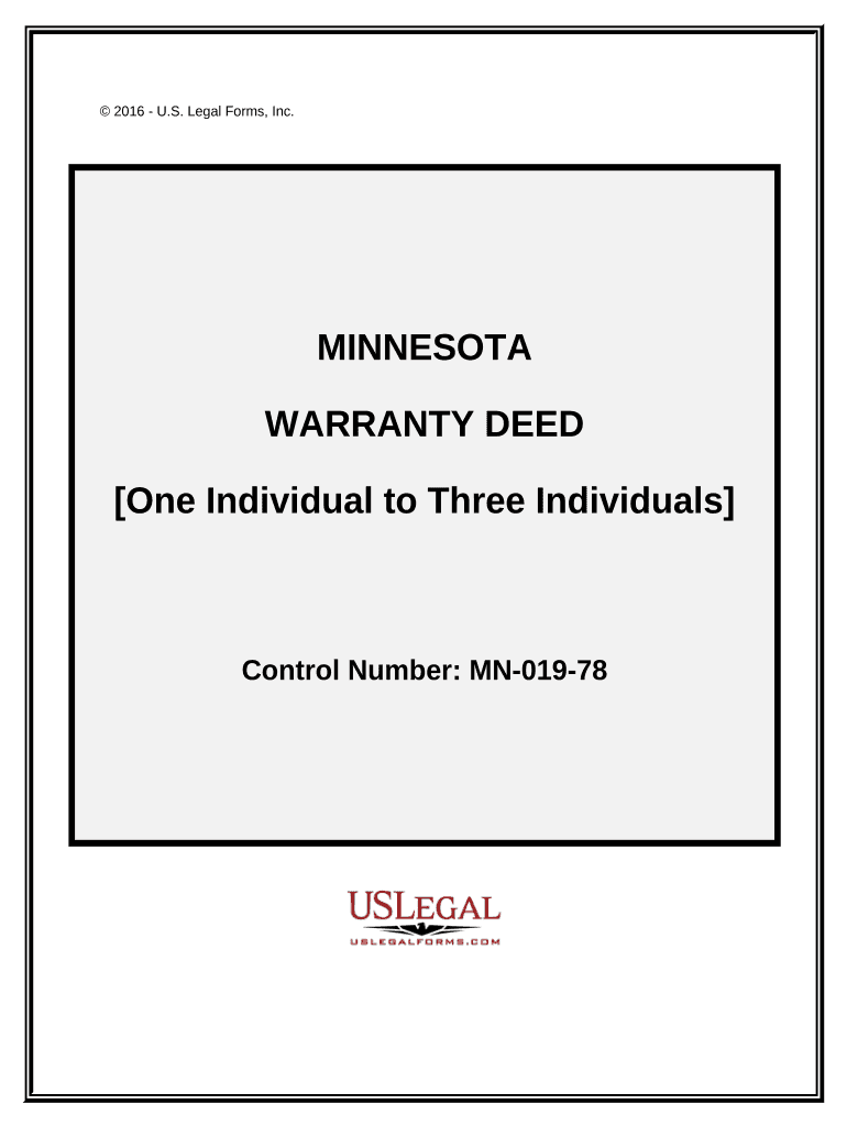 Mn Warranty Deed  Form