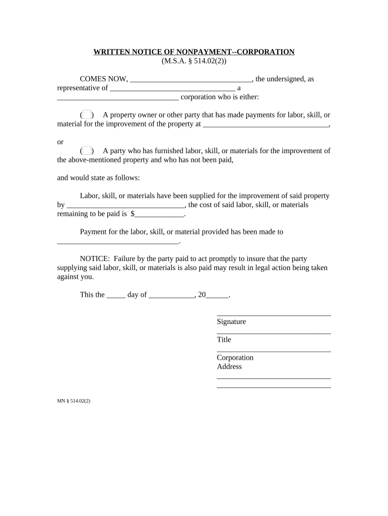 Mn Llc Form