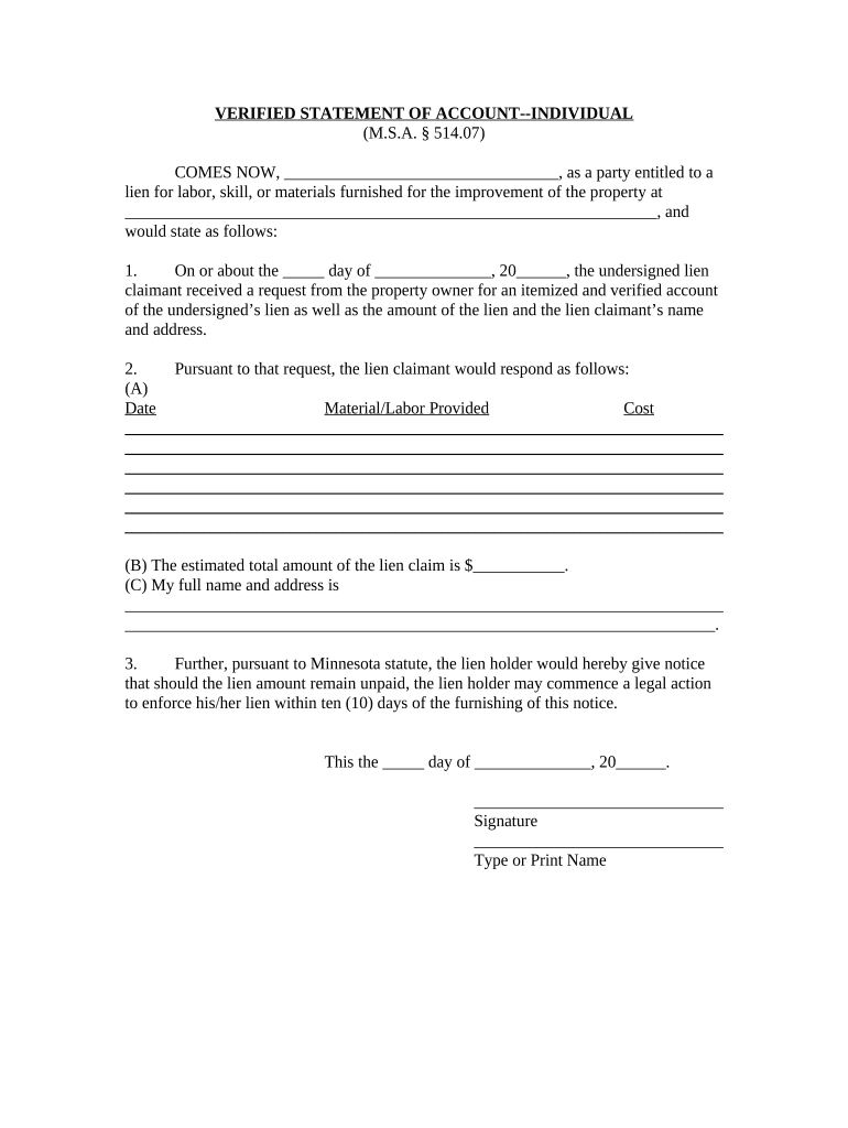 Minnesota 514  Form