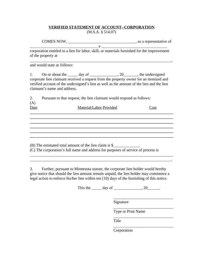 Mn Llc Company  Form