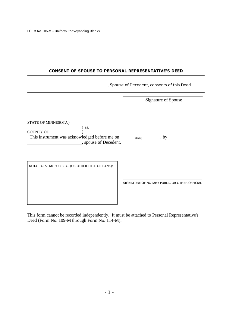 Personal Representative Form