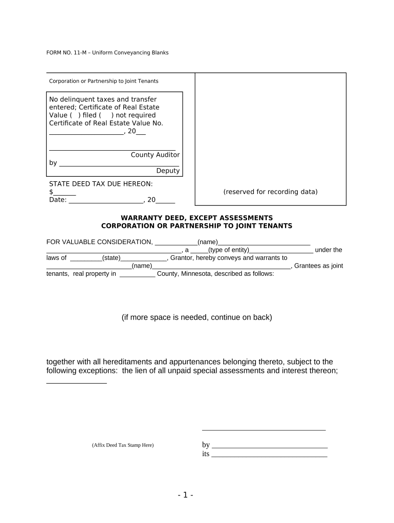 Mn Deed Form Contract