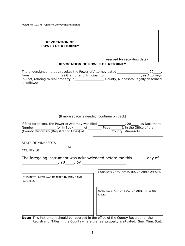 Minnesota Power Attorney  Form