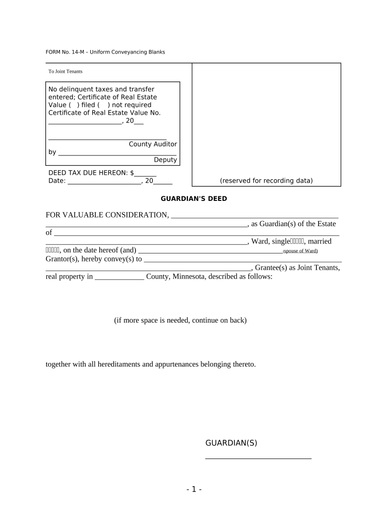 Minnesota Guardian  Form